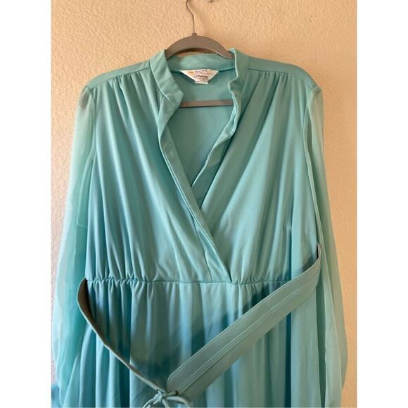 Vintage women’s 70s maxi gown size xl with waist‎ belt - Picture 4 of 9